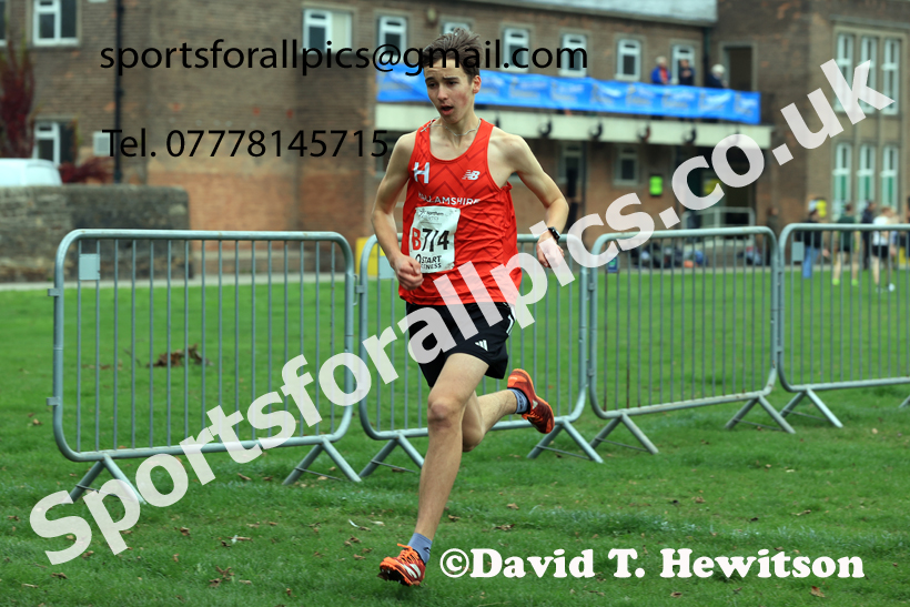 Mens Under-17s relay, 2025 Northern Cross Country Relays, Graves Park, Sheffield. Photo: David T. Hewitson/Sports for All Pics